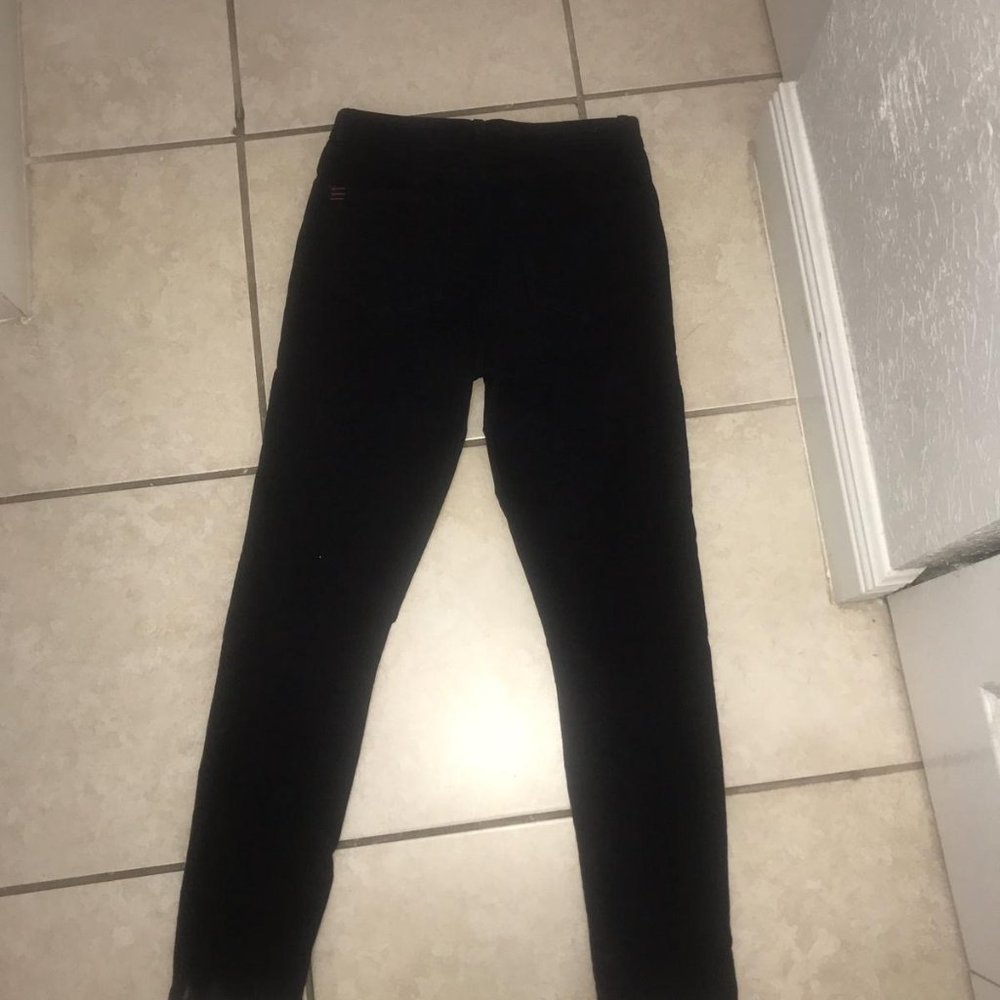Black Corduroy Straight Leg Pants Size 27 - Picture 5 of 5
